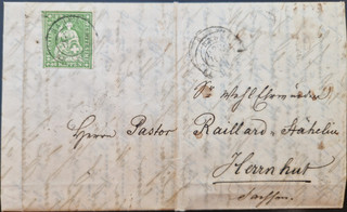 Strubelauslandsbrief 26B4 / 26G Basel Herrnhut vollständig 240 00