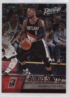 2016-17 Panini Prestige Bonus Shots Red 8/75 Damian Lillard #91 n1u