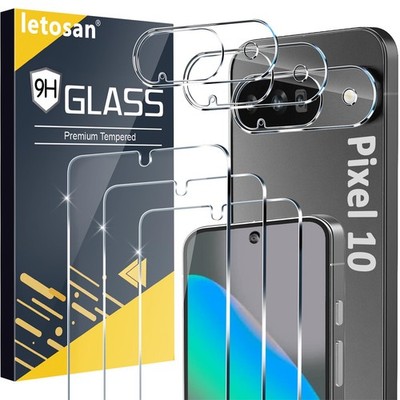 letosan 3 Pack for Google Pixel 10 Screen 10-6.3 Inch, Transparent