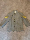 Civil War Reproduction Confederate Cavalry Sergeant Sack Coat Size 40 Pre-Owned