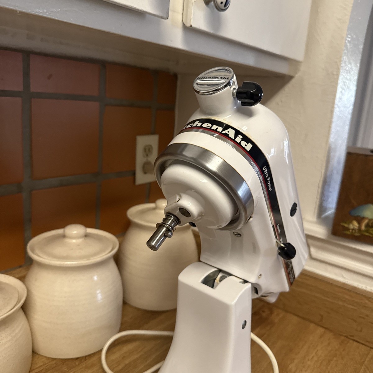 KitchenAid Ultra Power 300w White Tilt Stand Mixer No Bowl