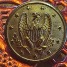 CIVIL WAR PERIOD CONFEDERATE STATES STAFF OFFICER'S COAT BUTTON ALBERT# CS-1-A-2