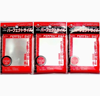 Card Barrier Perfect Size Soft Sleeves 100 Pcs 6 Packs Trading Card Clear