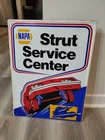 c.1960s Original Vintage Napa Strut Service Center Sign Metal Embossed Gas Oil