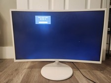 Samsung 27" Curved Monitor C27F391FHN White 1920x1080 HDMI VGA Used - Read Desc
