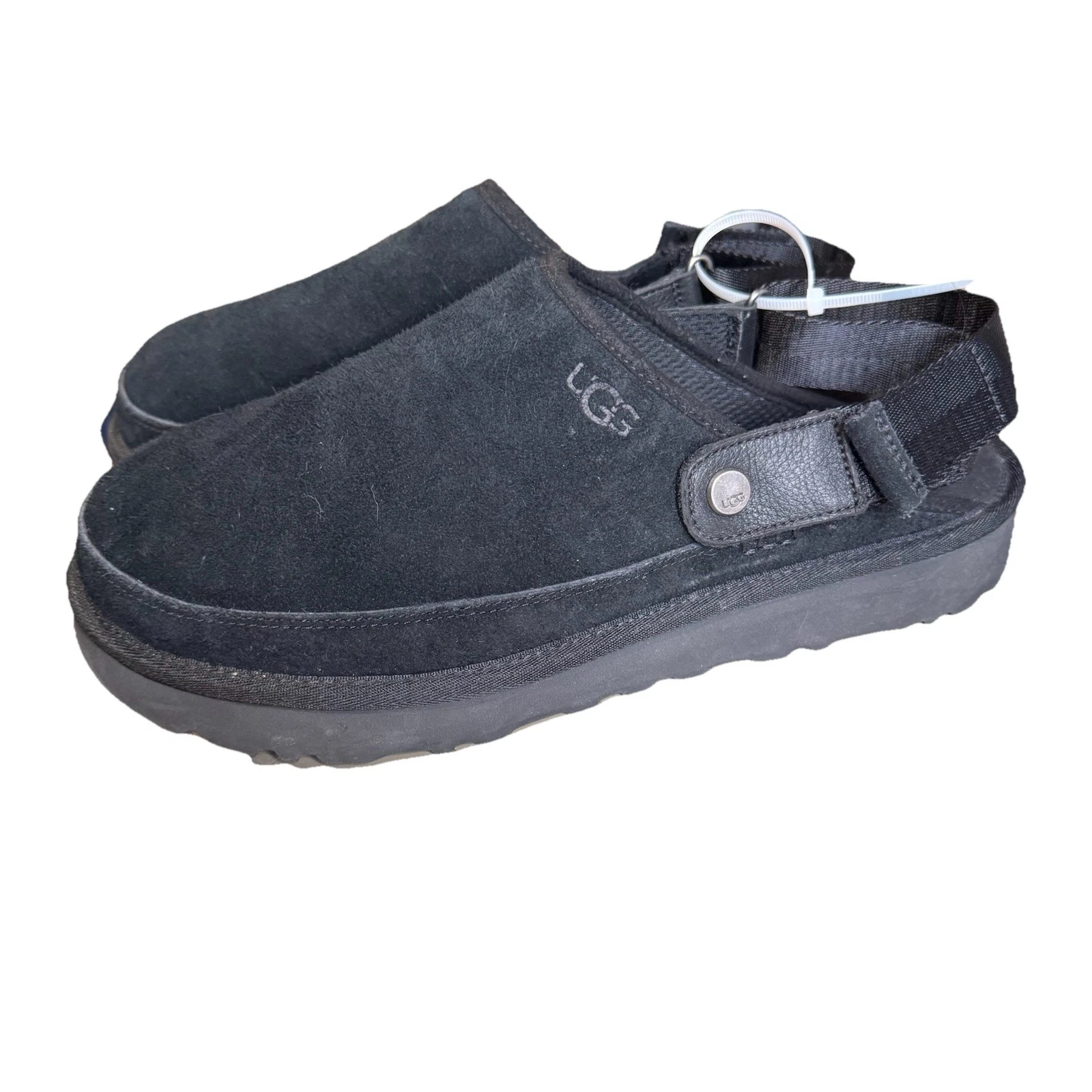 UGG MEN GOLDENCOAST BLACK SLIP ON STRAP CLOG US 13 / EU 47 / UK 12 S7