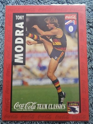1995 AFL Coca Cola Team Classics Tony Modra Adelaide Crows 1 of 16