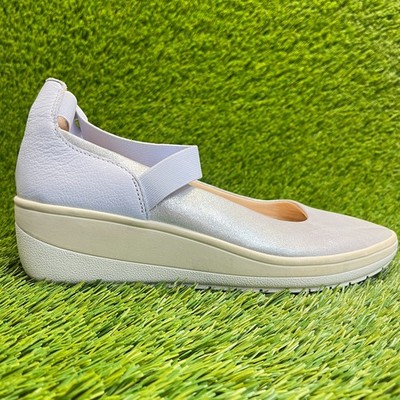 Vionic Ellery Womens Size 8 Purple Beach Walking Outdoor Mary Jane Wedge Flats