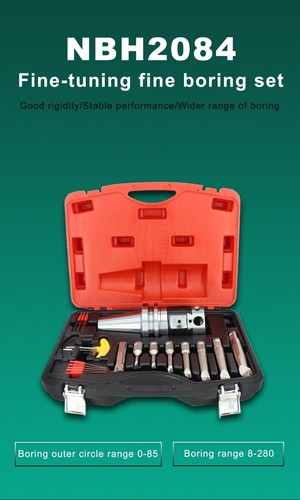 CNC NBH2084 Fine-tune Fine Boring Head Kit Precision BT/NT/SK/R8 SBJ Bored Bar - Picture 10 of 34