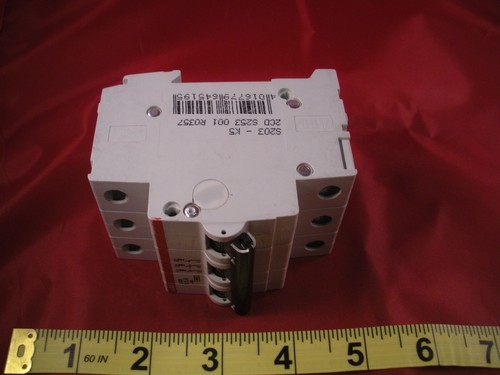ABB S203-K5 Circuit Breaker 2CD S253 001 R0357 3 Pole 5a 277/480 vac Nnb New - 第 1/5 張圖片