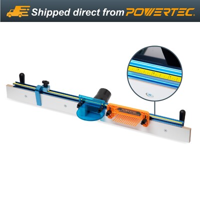 POWERTEC 71655 Deluxe Router Table Fence System 3-1/2'' Tall 32'' Long