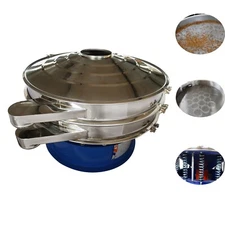 220V Sifter47''Stainless Steel Vibrating Sieve Shaker w/20 80 100Mesh Sieve