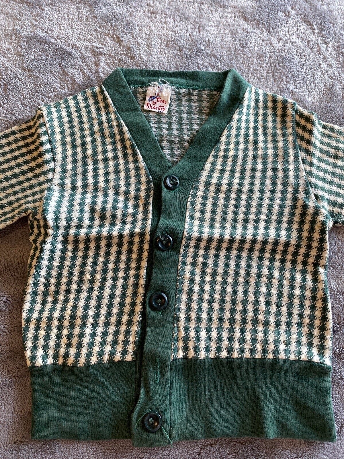 vintage 1950s Tom O Shanter Boys Children’s Argyl… - image 2