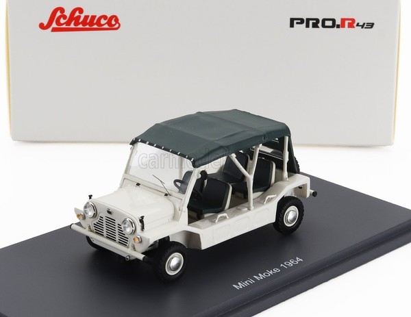 Schuco 1/43 Mini Moke 1964 Weiss Modellbau Statisches Modell Diecast-image