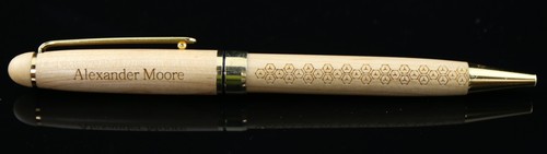 TIMBER WOODEN PEN SET FATHERS DAY GIFT WITH PERSONALISED LASER ENGRAVING - Bild 2 von 11