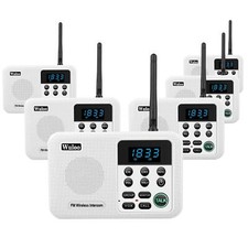 Wuloo 22-Channel Call ALL FM Wireless Intercom Home Building Commnication System