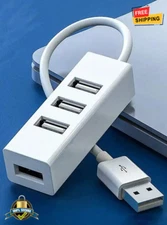 4-Port USB 2.0 Hub Extender Adapter  for PC, Laptop & More