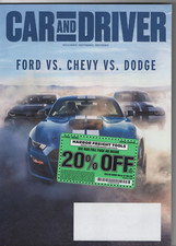 Car And Driver Magazine 2020 Ford vs Chevy vs Dodge