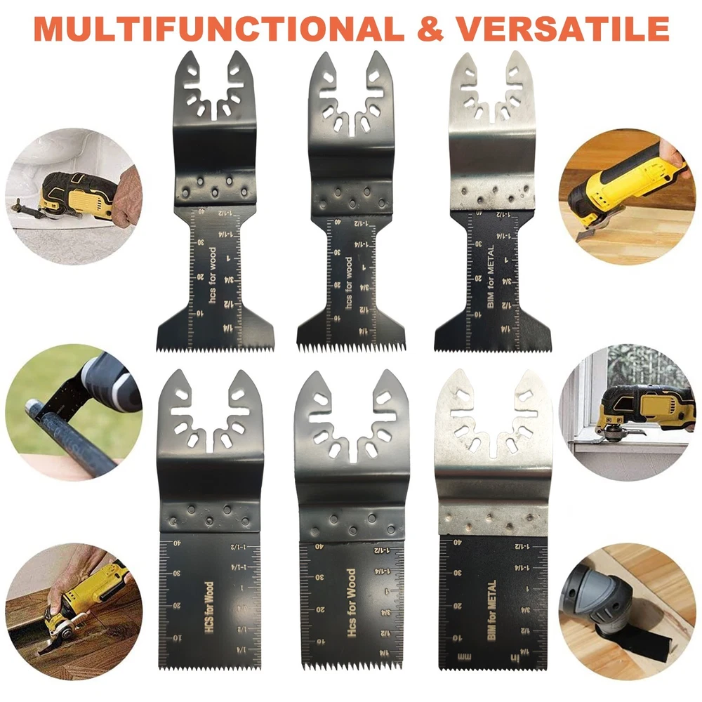 28PCS Multi-Tool Oscillating Saw Blades Kit Compatible with Dewalt Fein Makita Bosch
