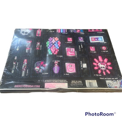 Monster High Ghoulicious Glam Advent Calendar 24 Pcs. NEW Make Up Beauty |  eBay