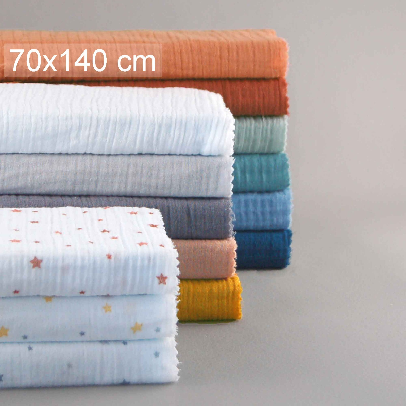 Drap housse double gaze 70x140 cm blanc pour une chambre bébé épurée