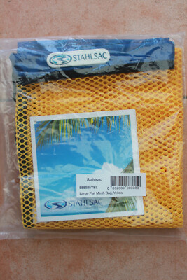 Stahlsac yellow # ca. 74 cm x 43 cm gross # Large Flat Mesh Bag # 0882689083389