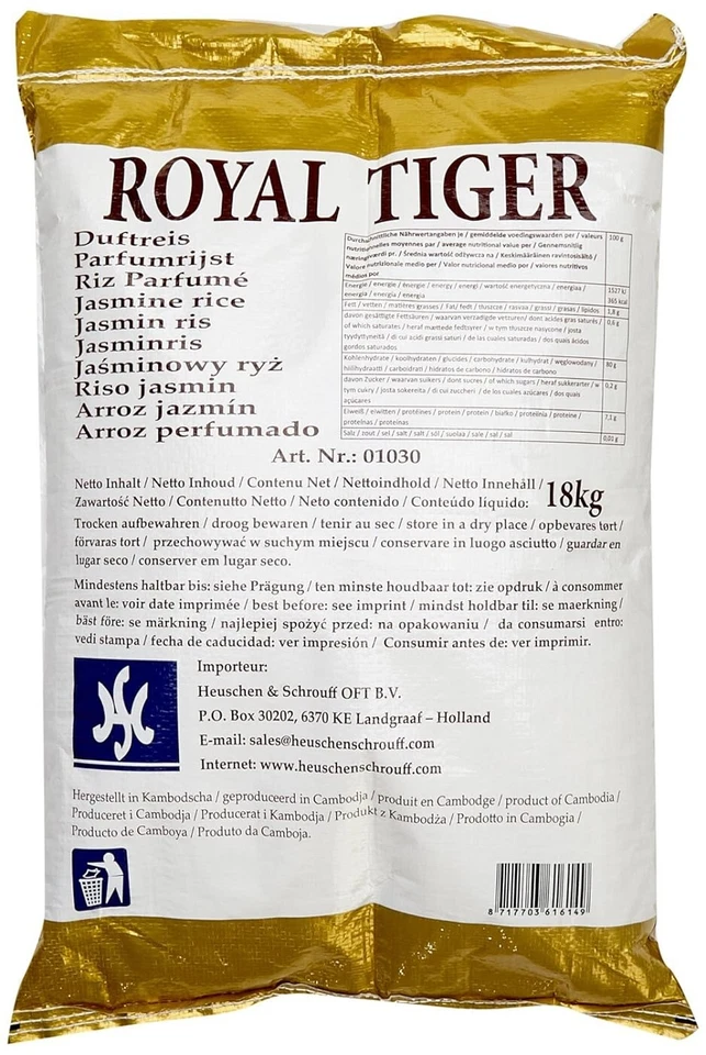 Royal Tiger Reis Jasmin, 1er Pack (1 x 18 kg) - Bild 2 von 2