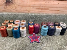 Set of 23 VINTAGE Thread SPOOLS Assorted Colors Kismet , Speedie & More