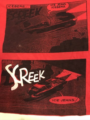 RARA T-shirt Iceberg Ice Jeans uomo rossa stampa all over grafica - Foto 8 di 12