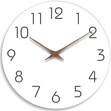 10 Inch New Large Modern Wall Clock Dark Sile...
