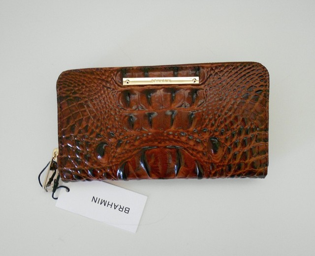 brahmin suri zip around wallet