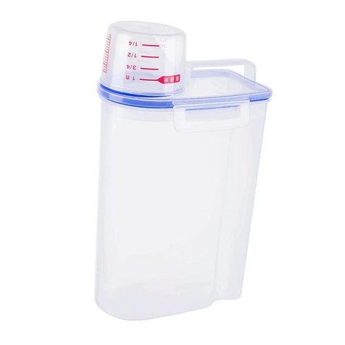 Laundry Powder Storage Container Organizer, 2L Lightweight Powder Storage Box - Picture 3 of 8