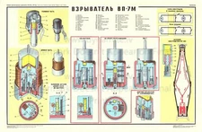 Soviet Russian Military Weapon Poster Print ROCKET GRENADE VP-7M Fuze