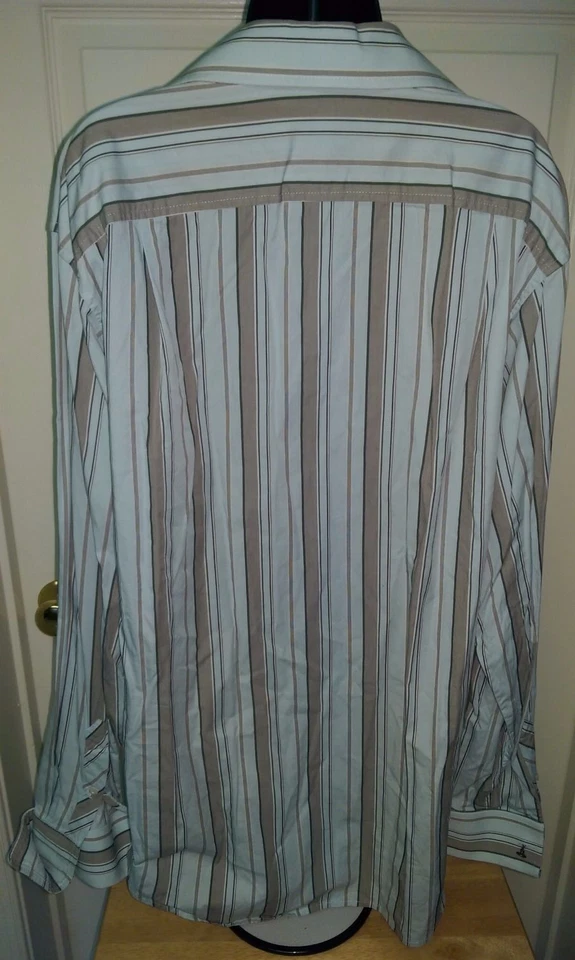 Sean John Mens Shirt Size XL X Large Multicolor Striped - Image 3 of 3