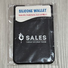 Stick On Phone Wallet Card Holder   Silicone   3M Adhesive   Fits Most Phones