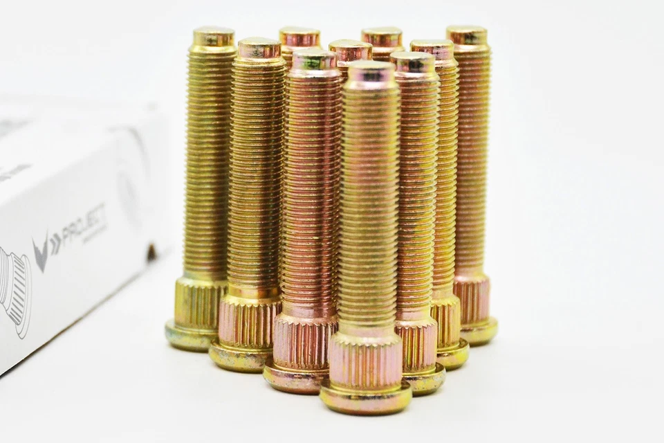 Parafusos de roda estendidos 63mm para Kia Spectra 5 m12 x 1,5 x 63 ano 2005 10 peças - Imagem 3 de 4