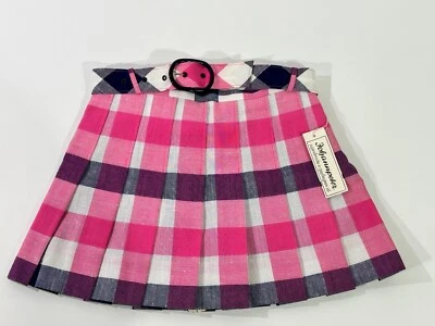 Vintage Johannpeter Falten Rock Pink Gr.122 Retro Mädchen Mode HL1/P179 - Bild 1 von 4