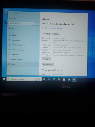Dell Latitude E7450 i7-5600U @ 2.60GHz 12GB RAM, 256gb - Picture 6 of 8