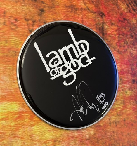 Batería GFA Lamb of God * ART CRUZ * Firmado Nuevo 10" Cabezal de batería A1 Certificado de autenticidad - Imagen 3 de 3