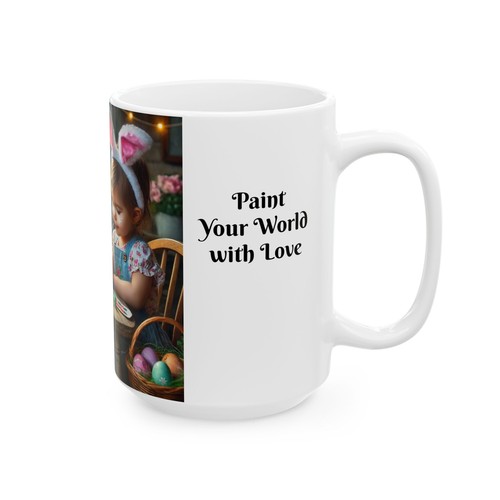 Easter Ceramic Mug - Paint Your World With Love - Bild 9 von 9