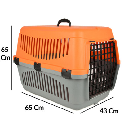 25'' Pet Carrier Travel Crate Cat Dog 2 Piece Plastic Hard Sided Portable 
