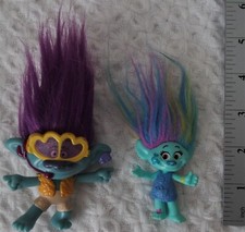 DreamWorks Trolls World Tour Branch Blue Girl Multicolor Hair figures