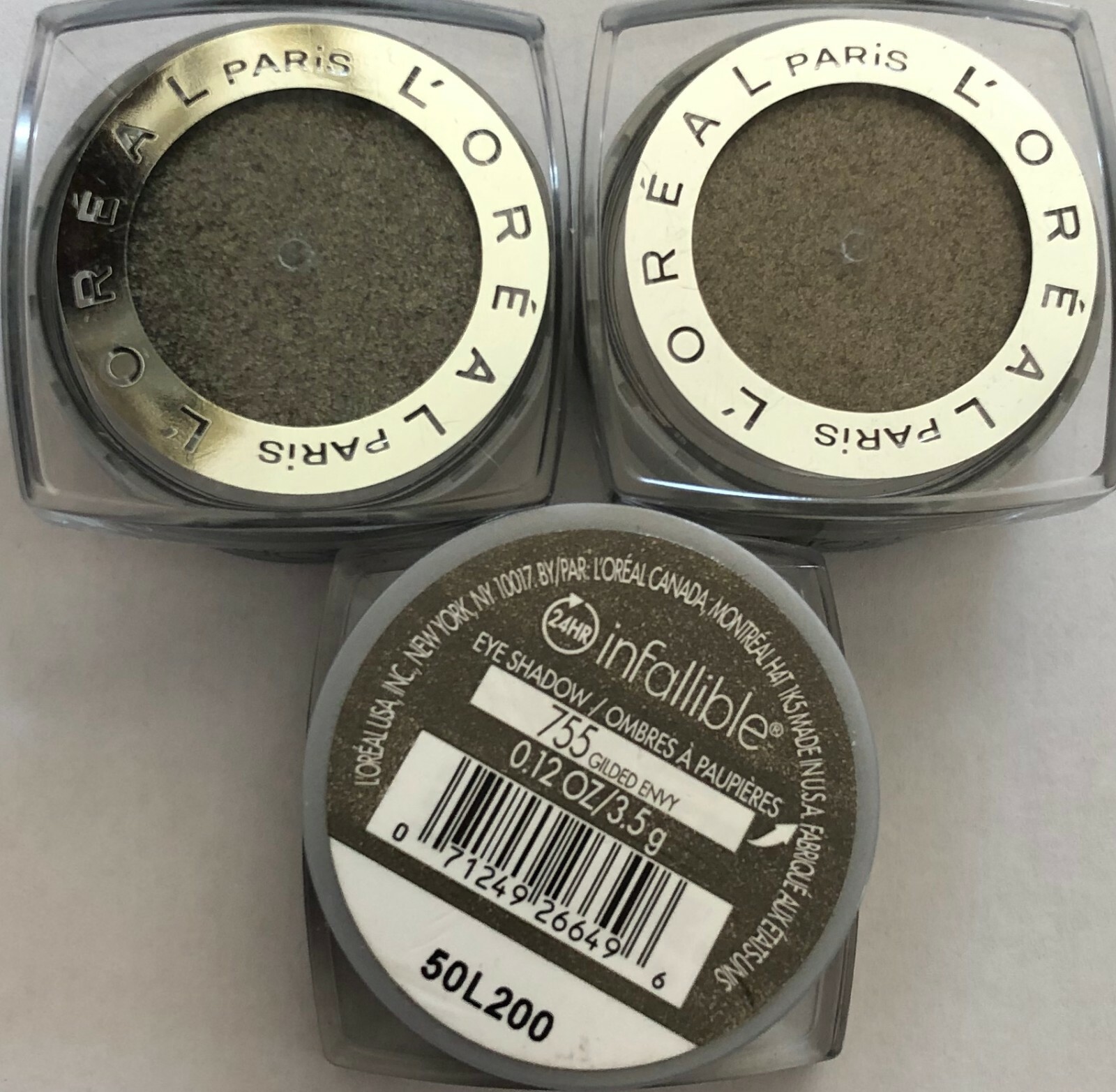 3 Тени для век Loreal Infallible 755 пробы с позолотой Envy 3090₽