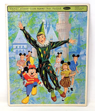 VTG 1964 Whitman Walt Disney 4506 Mickey Mouse Club Frame Tray Puzzle AA23