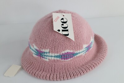 Deadstock Vtg 70s Streetwear Pastel Knit Fair Isle Safari  display picture 3