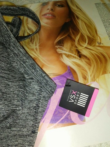 Victorias Secret Sport Bra Top Grey Marl Small - Picture 4 of 4