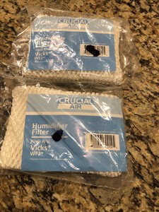 2 Crucial Air Humidifier Filter fits Vicks WF2 New In Sealed Pack