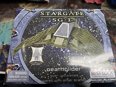 Best Lock Stargate SG-1 Deathglider Building Block Set Jaffa Figure New W/ Bonus