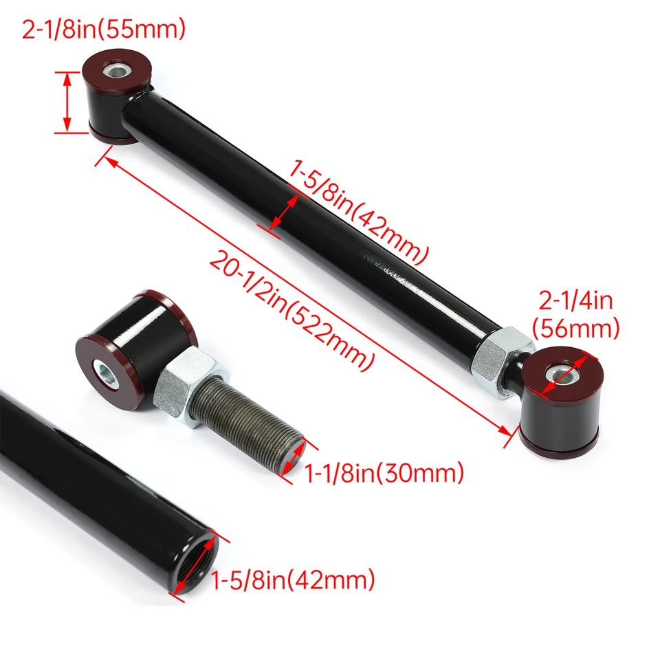 Brazos de control ajustables elevación de 0-6" para Dodge Ram 1500 2500 3500 1994-2009 4x4 4x4 Foto 2 de 4