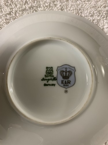 PMR Bavaria Germany Golden Crown E&R 1886 Bird Pattern 13 Piece Demitasse Coffee - Picture 8 of 11